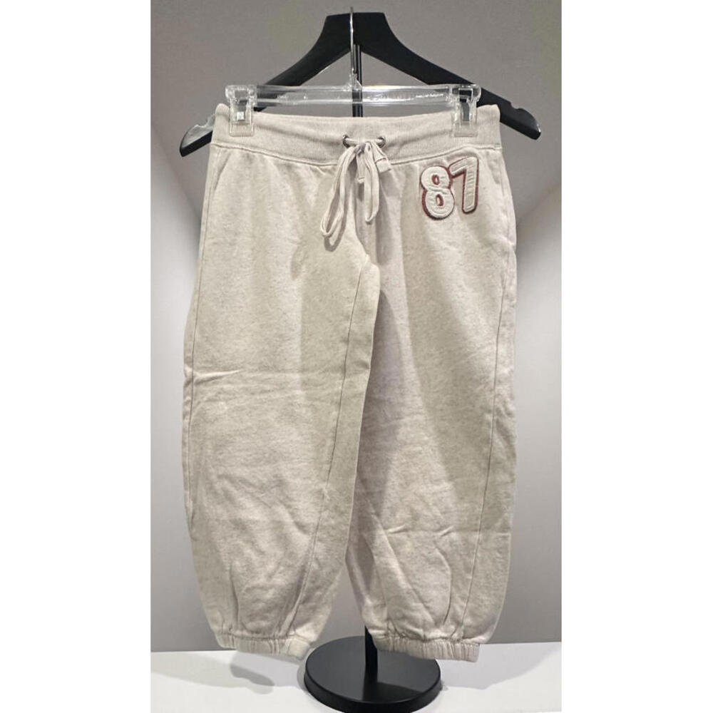 Aeropostale Vintage Y2K Womens XSmall Tan 3/4 Length Sweatpants with Drawstring